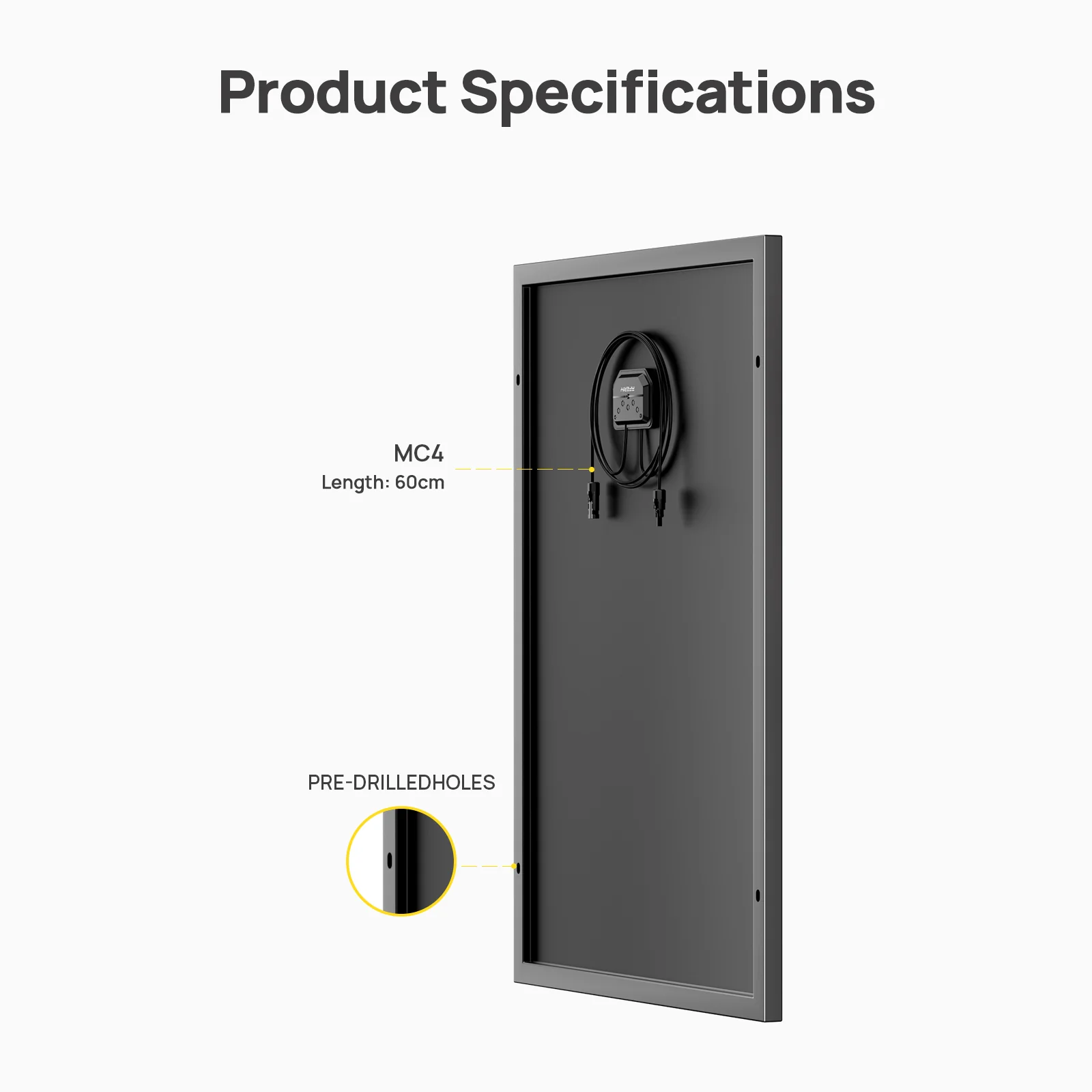 AFERIY AF-SG120 120W Monocrystalline Glass Solar Panel - Image 5