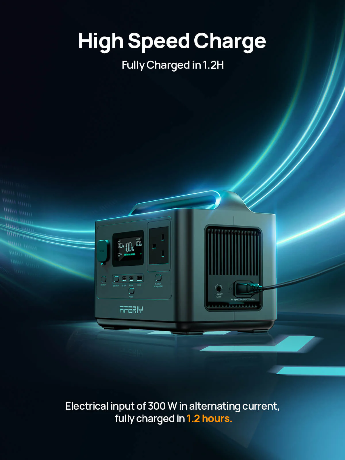 AFERIY P040 Portable Power Station 400W 256Wh - Image 3