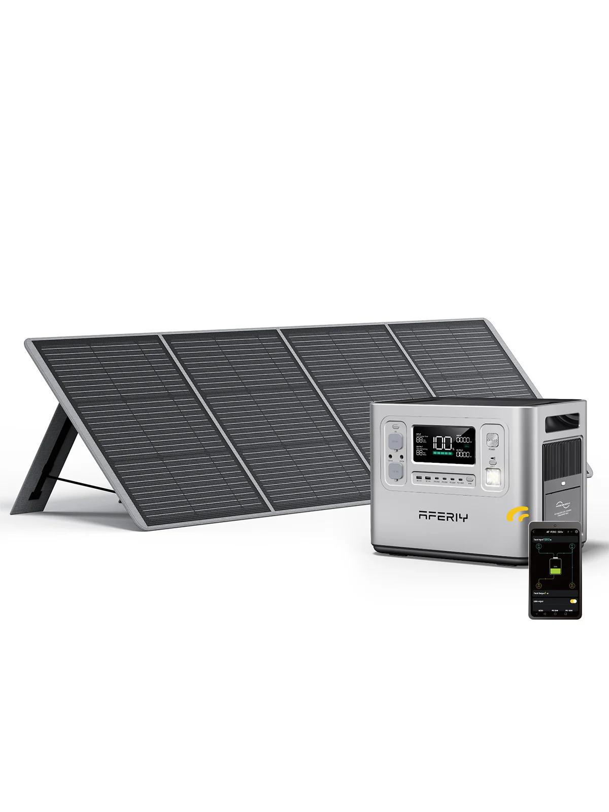 AFERIY P210 2400W 2048Wh Silver Portable Power Station - Image 5