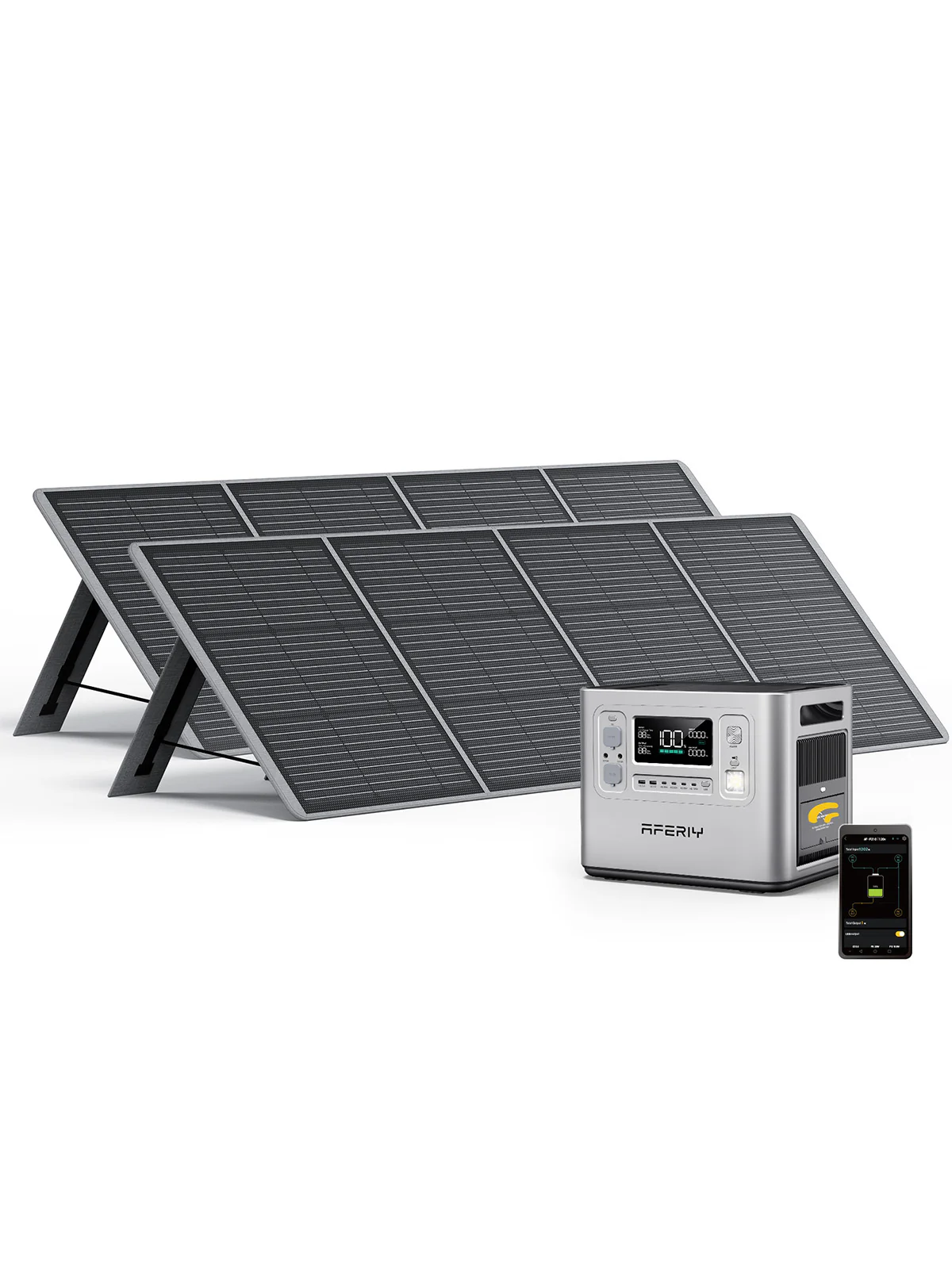 AFERIY P210 2400W 2048Wh Silver Portable Power Station - Image 7