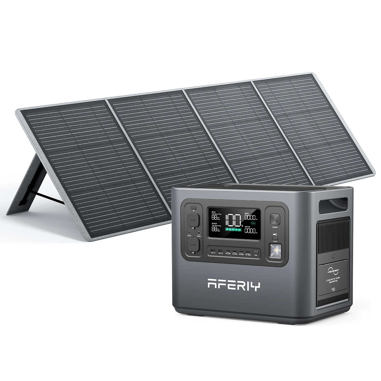 AFERIY P210 2400W Solar Generator Kit - Image 13