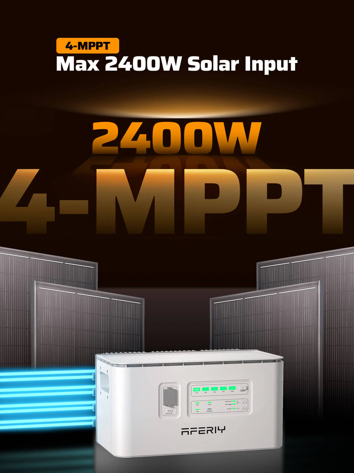 AFERIY PS240 Balcony Solar System | 800W-1200W Output | 1958-9792Wh Capacity | IP65 - Image 12