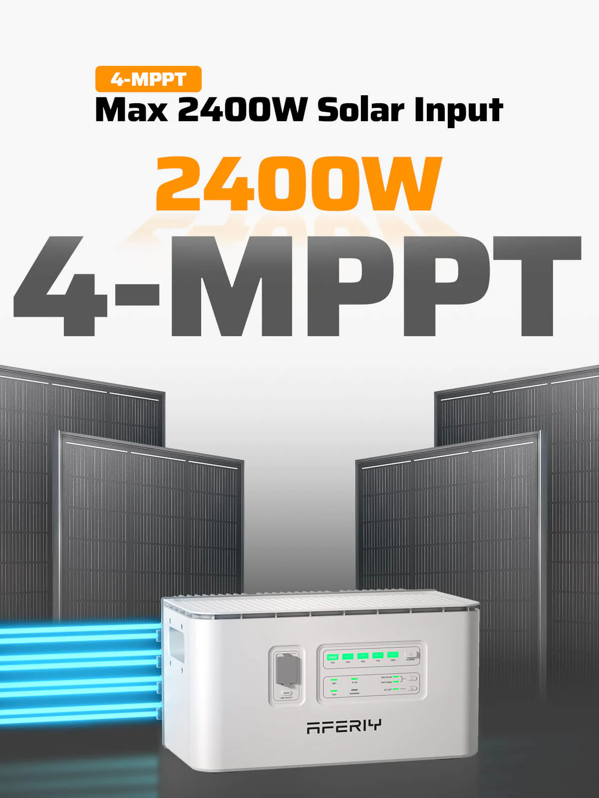 AFERIY PS240 Balcony Solar System | 800W-1200W Output | 1958-9792Wh Capacity | IP65 - Image 7